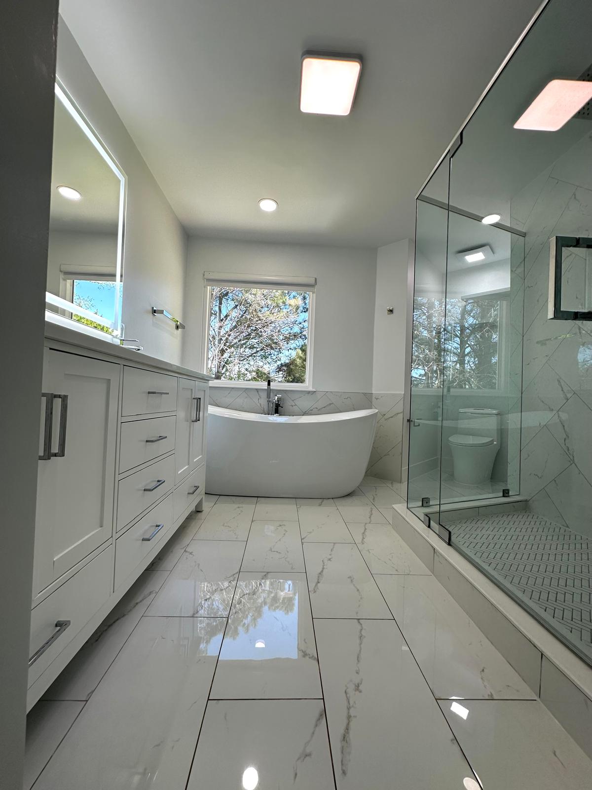 Modern white bathroom